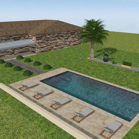 Entre Pierre Et Vigne - Charming Former Winery Farmhouse With Hot Tub & Swimming Pool Monestier  エクステリア 写真